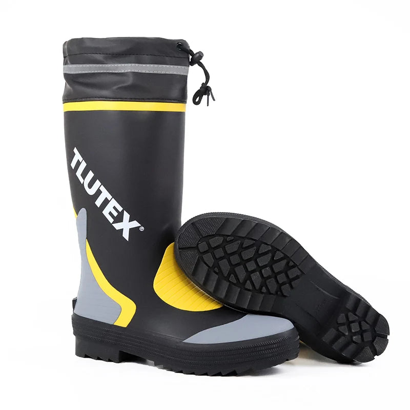 Men's Spring Summer New Mid-High Tube Breathable Rubber Warm Waterproof Faionable Comfortable Anti-Slip Rain Boots