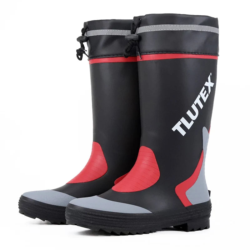 Men's Spring Summer New Mid-High Tube Breathable Rubber Warm Waterproof Faionable Comfortable Anti-Slip Rain Boots