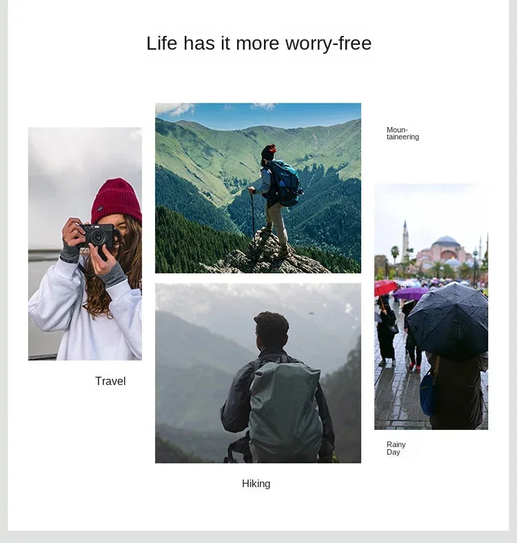 2PC/1PC Adult Raincoat Men Women Portable Waterproof Jacket Home Accessories Wind and Water Resistant Umbrella Rain