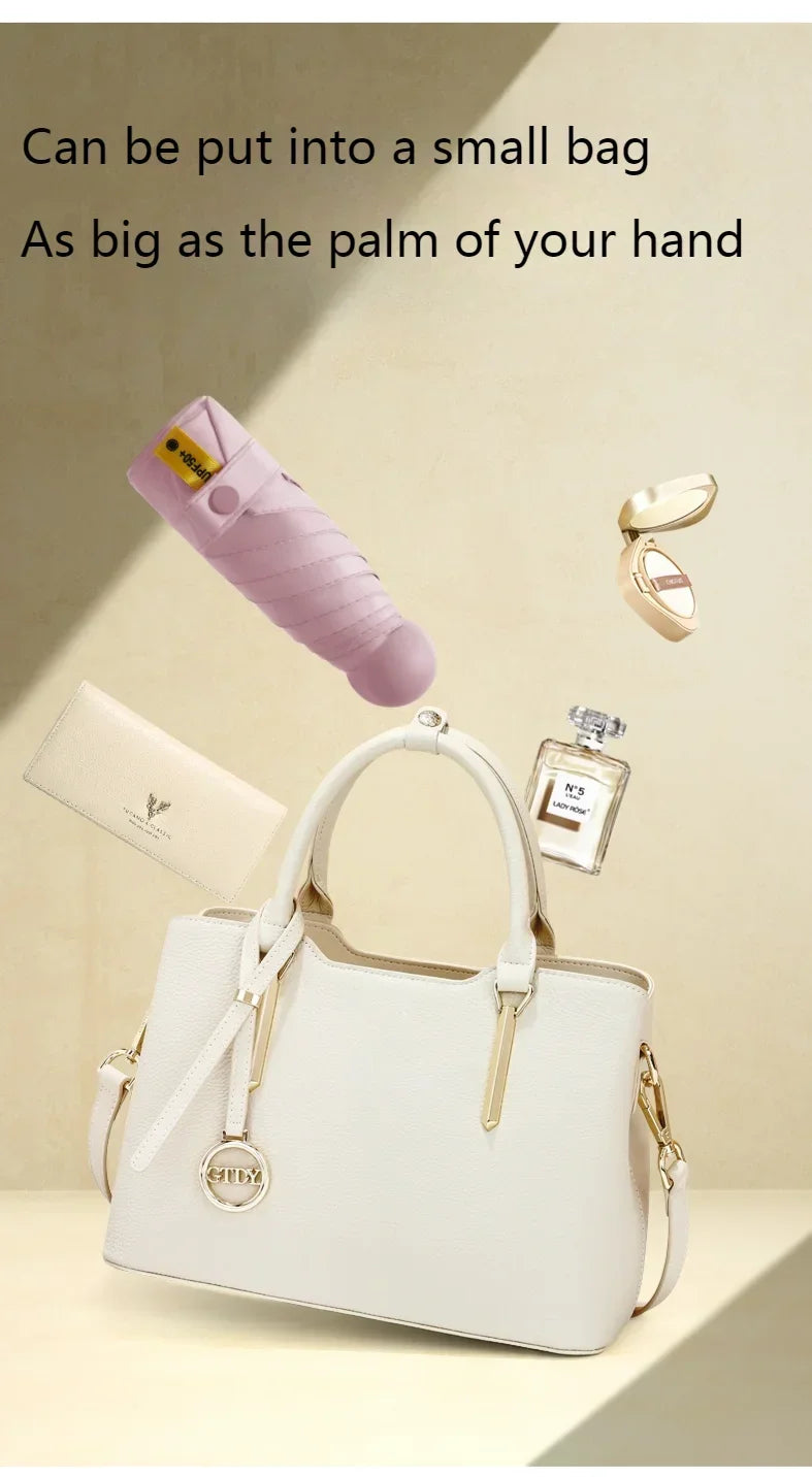 ‌Mini Sunscreen UV Protection Parasol - Compact Pocket-Sized Umbrella for Sunny/Rainy Days, Lightweight Travel Gift Capsule