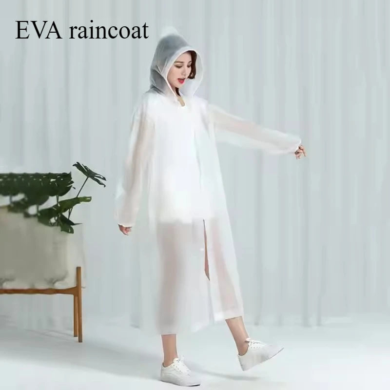 rain coat poncho EVA Rain Suit - Windproof & Waterproof Full-Coverage Raincoat - Thick Unisex Outdoor Gear for Travel/Camping