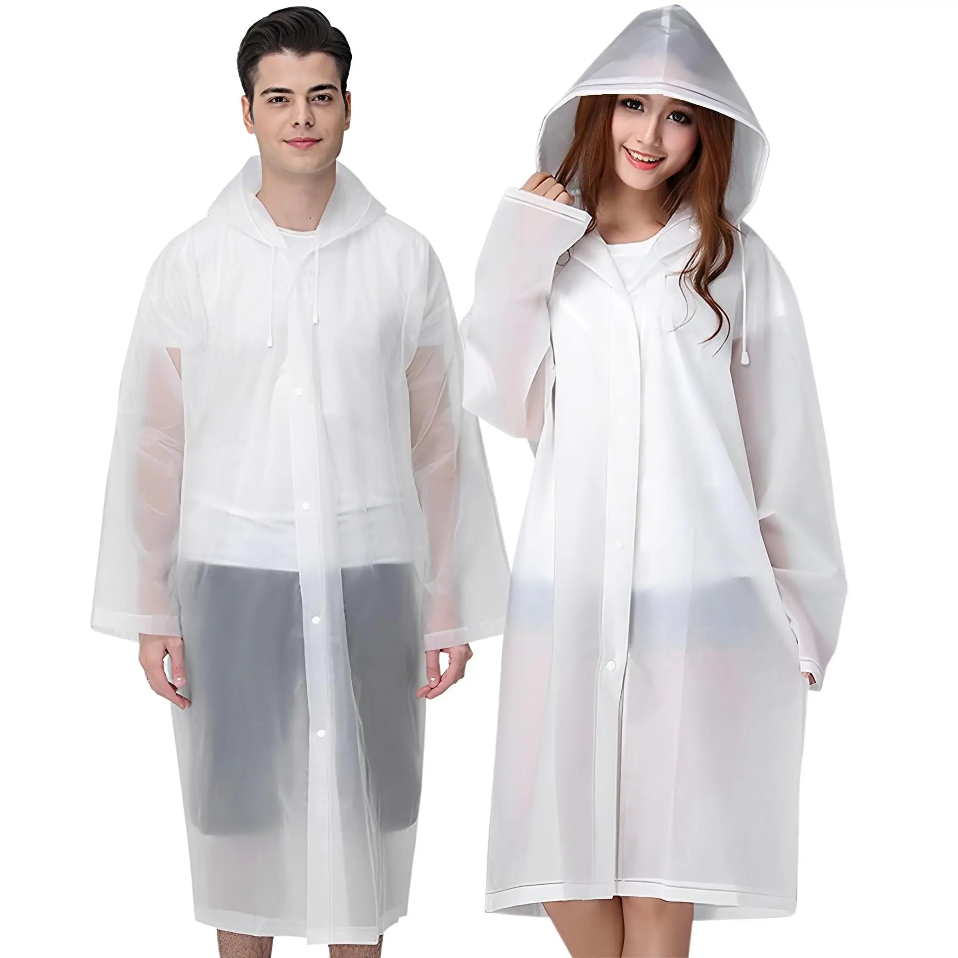 rain coat poncho EVA Rain Suit - Windproof & Waterproof Full-Coverage Raincoat - Thick Unisex Outdoor Gear for Travel/Camping