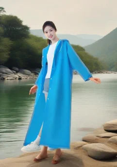 Adult long raincoatDisposable raincoat, portable raincoat, durable waterproof travel hooded raincoat, fishing and camping