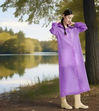 Adult long raincoatDisposable raincoat, portable raincoat, durable waterproof travel hooded raincoat, fishing and camping