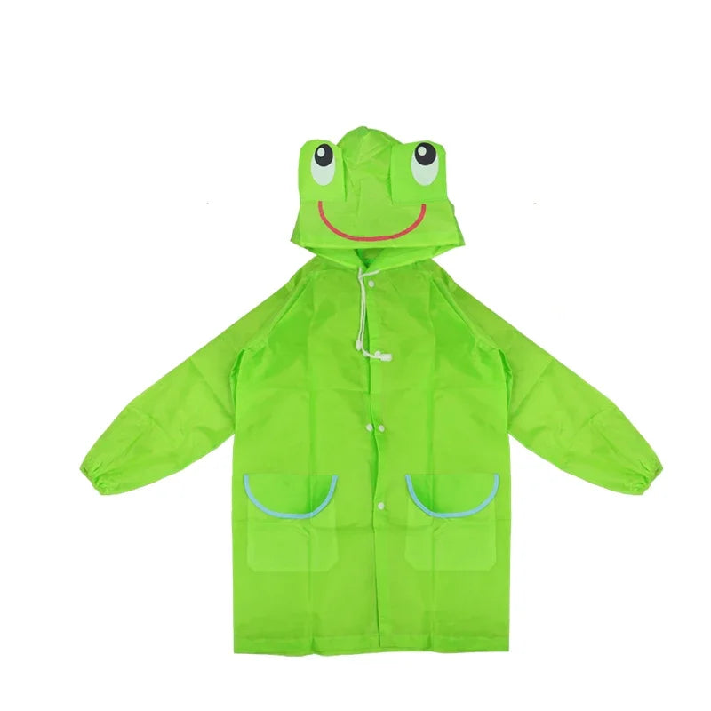 Kids Raincoat Cartoon Animal Style Outdoor Waterproof Kids Raincoat Boys Girls Rainwear Baby Raincoat Children Rain Coat