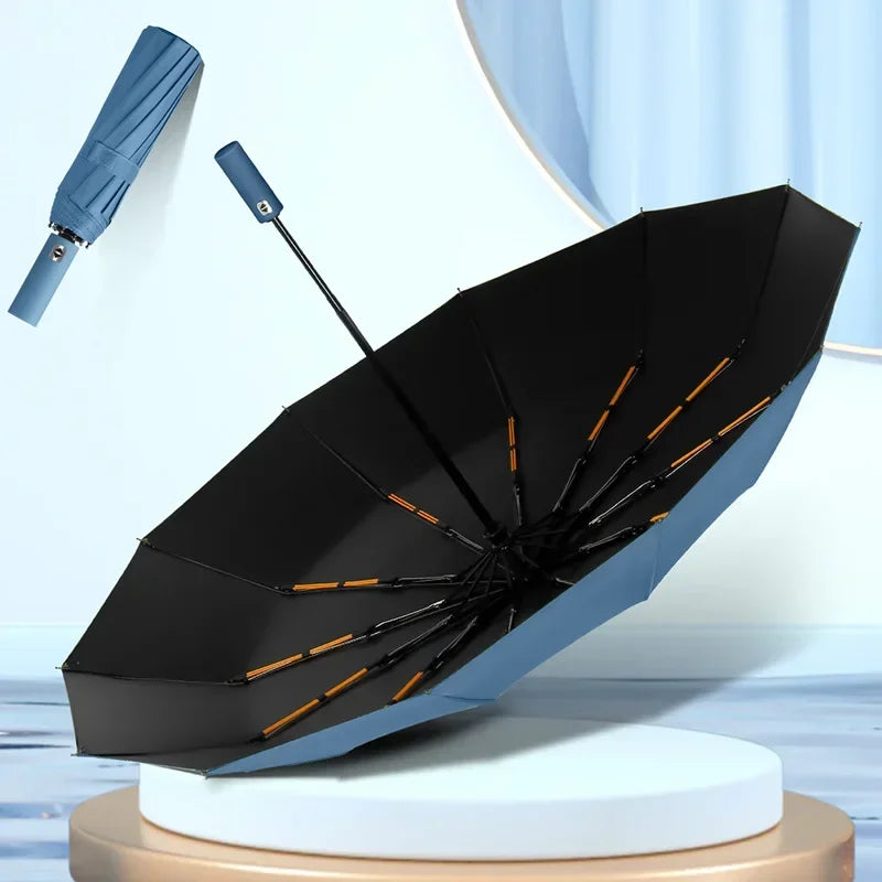 Xiaomi 24 Bone Folding Umbrella Fully Automatic Double Bone SPF 50 UV Protection Rain Resistance Strong Wind Resitance Umbrella