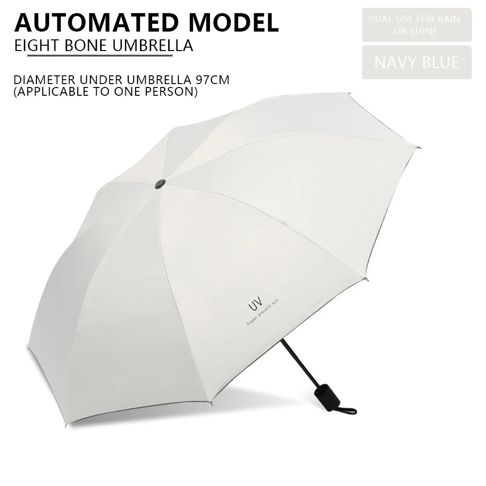 Umbrellas Sun umbrellas Cartoon rain and sunny manually folded student portable umbrellas Sunshade accessories Outdoor equipment