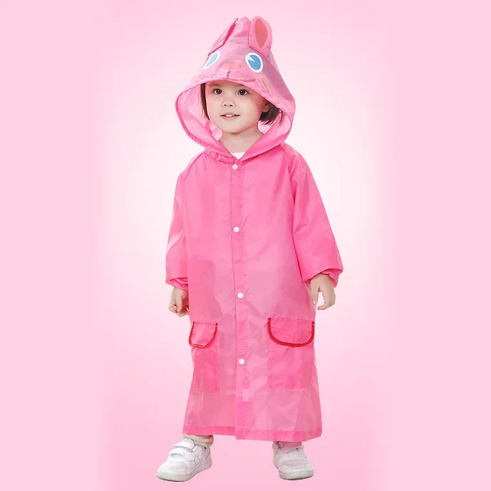 Kids Raincoat Cartoon Animal Style Outdoor Waterproof Kids Raincoat Boys Girls Rainwear Baby Raincoat Children Rain Coat