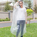 1pc Disposable Rain Ponchos Emergency Raincoat with Hood Clear Raincoat for Men Women Traveling Outdoor Camping Hiking Walking