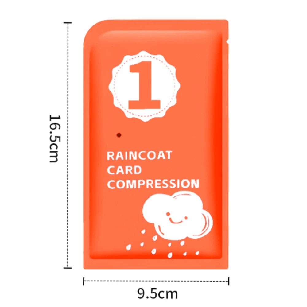 Disposable Raincoat Outdoor Full-Length Adult Pullover, Compact Portable Multi-Color Mini for Camping Hiking Emergency