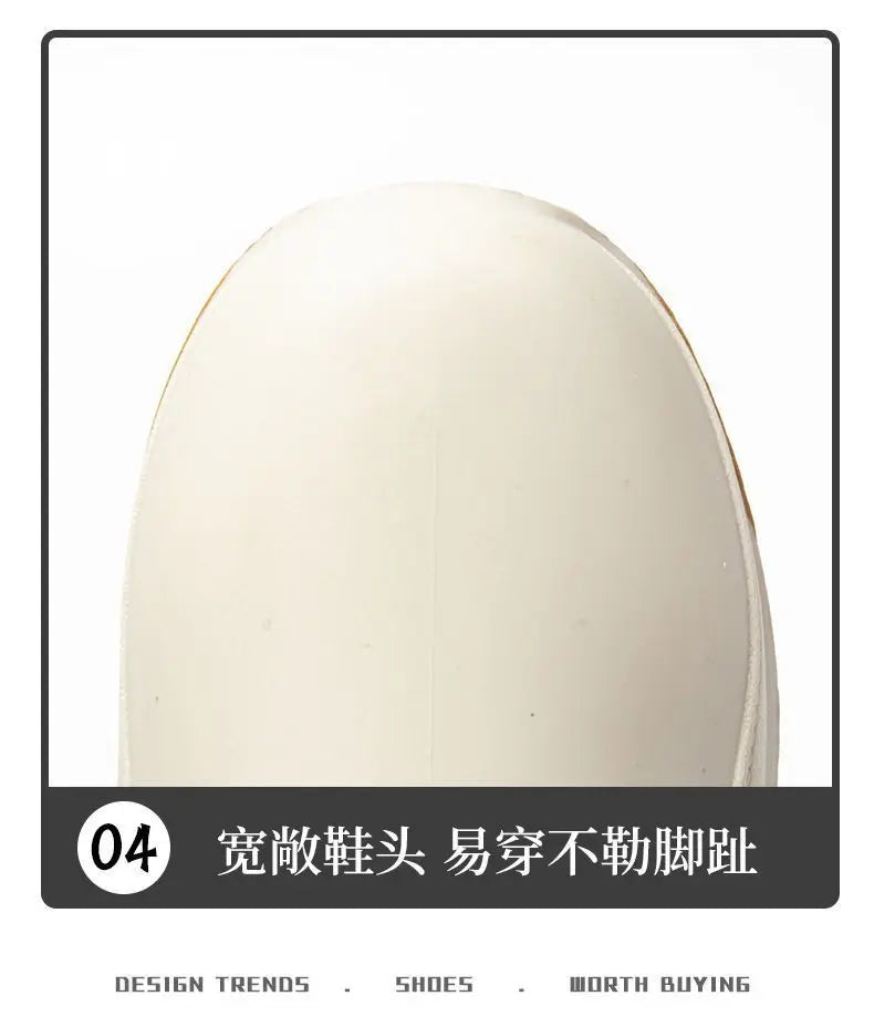 Fashion rubber rain boots for men and women rain shoes, outdoor fishing waterproof shoes, stylish outdoor wear rain boots