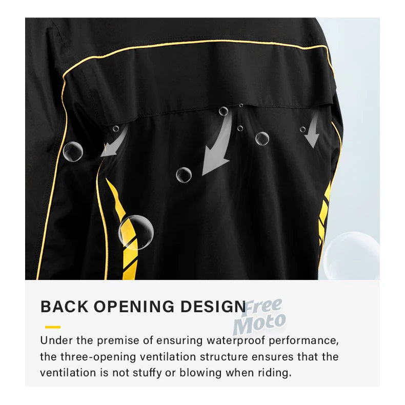 SULAITE Motorcycle Raincoat Suit Men Outdoor Waterproof Rainwear Shoes Cover Ultrathin Rain Coat Cycling Fishing Climbing Jacket