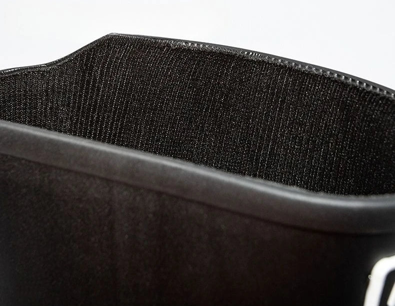 Winter Big Size Warm Waterproof Fleece-lined Short Men's Rain Boots Chef Kitchen Rainy Day Adult Without Lacing Mud Male Shoes