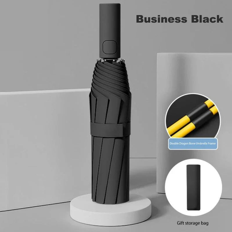 Xiaomi 24 Bone Folding Umbrella Fully Automatic Double Bone SPF 50 UV Protection Rain Resistance Strong Wind Resitance Umbrella