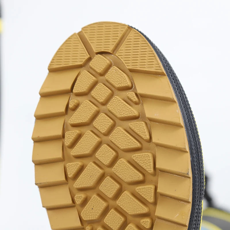 Men's Spring Summer New Mid-High Tube Breathable Rubber Warm Waterproof Faionable Comfortable Anti-Slip Rain Boots