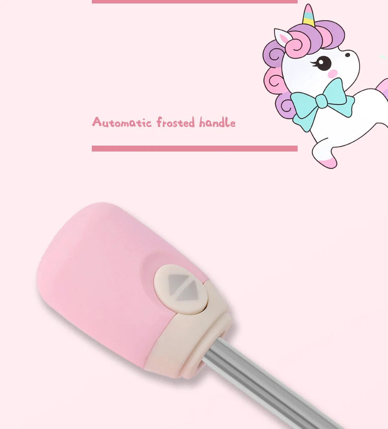 Folding Umbrella,Cute Unicorn,dinosaur,Spaceship Little Tiger,Fashion Sunscreen Umbrella,Reflective stripe design umbrella