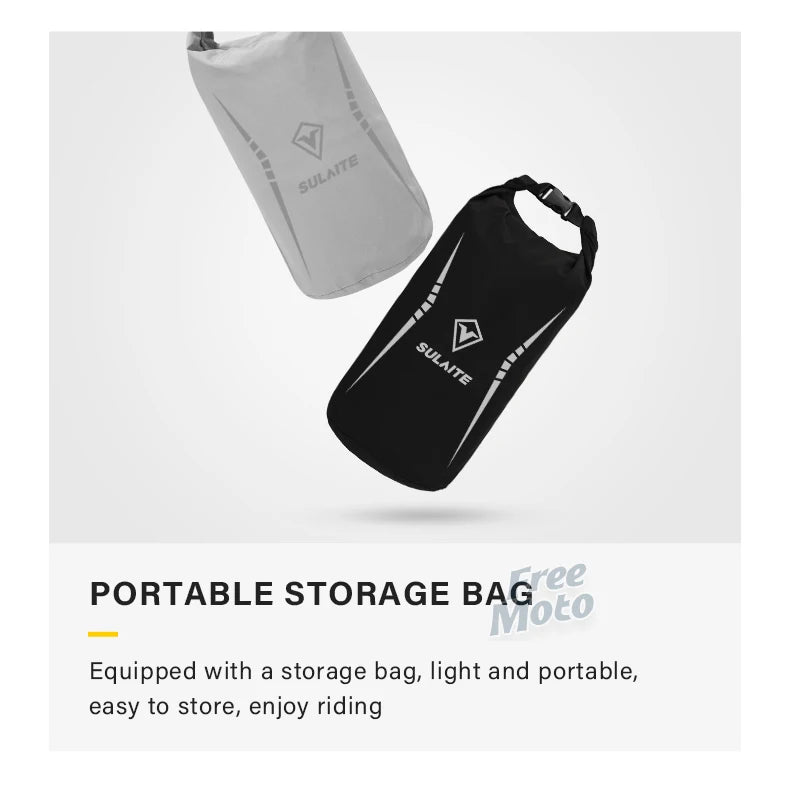 SULAITE Motorcycle Raincoat Suit Men Outdoor Waterproof Rainwear Shoes Cover Ultrathin Rain Coat Cycling Fishing Climbing Jacket