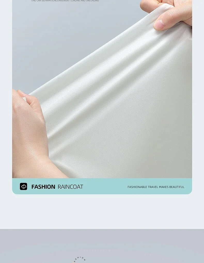 【Reusable EVA Raincoat】Transparent One-Piece Poncho for Adults Portable Outdoor Rainwear Eco-Friendly Waterproof EVA Material