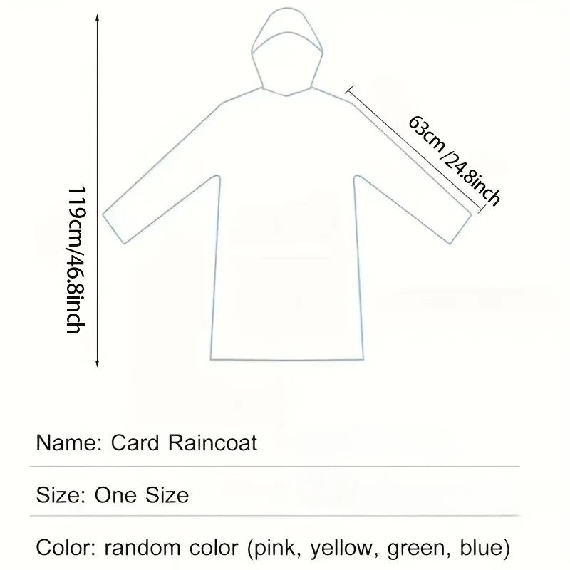 5/10PCS Compact Disposable Rain Poncho Lightweight Emergency Rainwear for Outdoor Camping Hiking Travel Rain Protection Gear