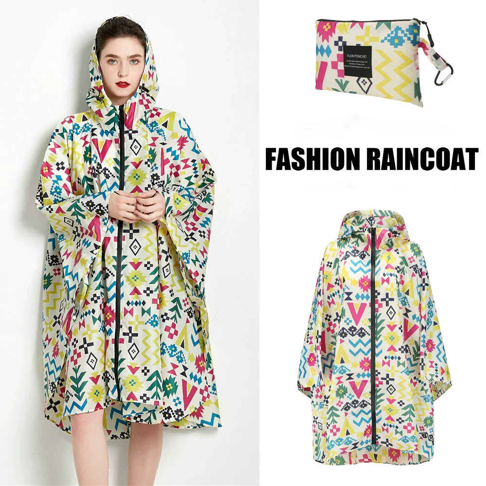Big Size XXL Women Breathable Raincoat Lightweight Rain Coat Poncho Ladies Waterproof Cloak Raincoats Adults Windproof Rainwear