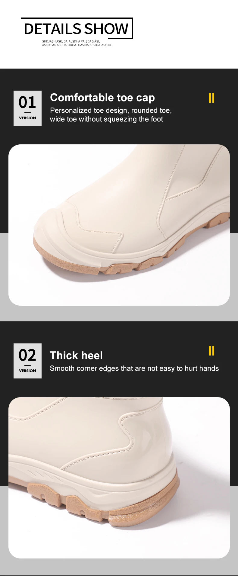 New Outdoor Non-slip Light Shoes Men Rain Boots Waterproof Rubber Fishing Shoes Durable Waterproof Rubber Fishing Shoes