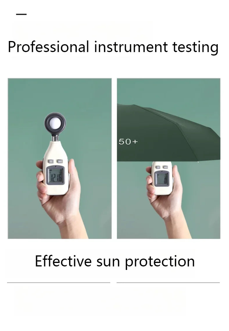 ‌Mini Sunscreen UV Protection Parasol - Compact Pocket-Sized Umbrella for Sunny/Rainy Days, Lightweight Travel Gift Capsule