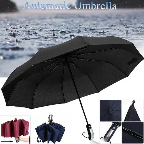 10 Bone Strong Windproof Umbrella Automatic Folding Umbrella Men Women Rainproof Sun Protection Umbrellas