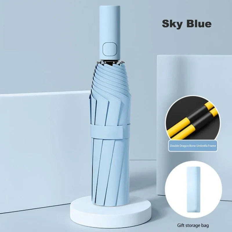 Xiaomi 24 Bone Folding Umbrella Fully Automatic Double Bone SPF 50 UV Protection Rain Resistance Strong Wind Resitance Umbrella