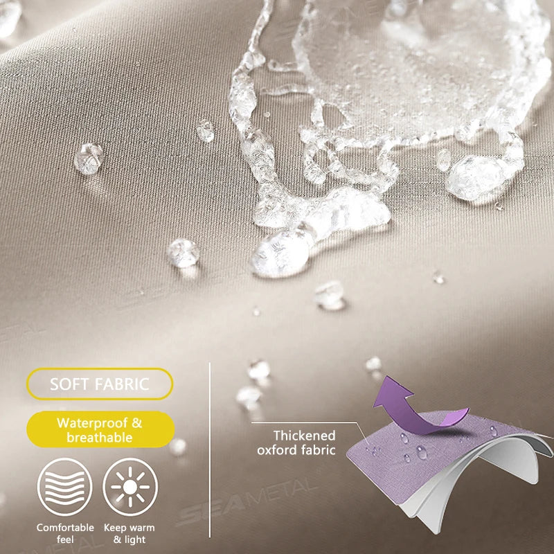 SEAMETAL Thickened Adult Motorcycle Raincoat Electric Bike Rain Coat Men Women Durable Waterproof Riding Gear Rider Raincoat