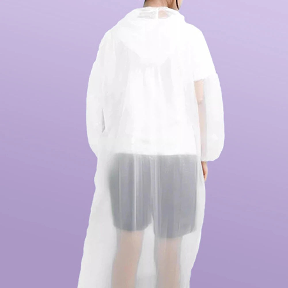 Disposable Raincoat Outdoor Full-Length Adult Pullover, Compact Portable Multi-Color Mini for Camping Hiking Emergency