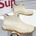 Waterproof Cross-Border Men's Rain Shoes Fashionable Short Socks Thickened Warm Rubber Work Anti-Slip Fishing Kitchen Rain Boots