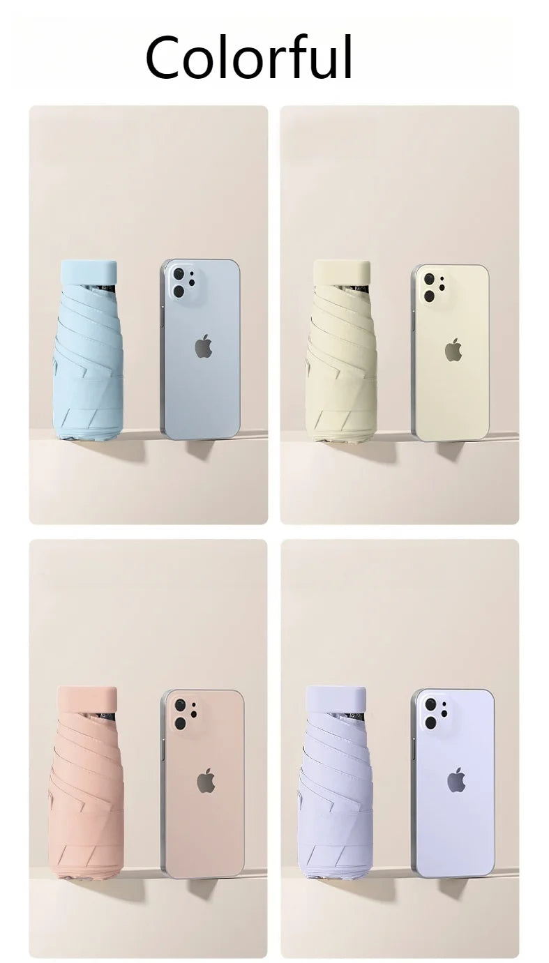 Mini Sun Umbrella, Protective and UV Resistant, Rain Or Shine