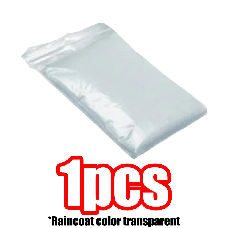 1/6PCS Disposable Waterproof Raincoat Outdoor Hiking and Mountaineering Emergency Transparent Adult Raincoat Poncho Raincoat