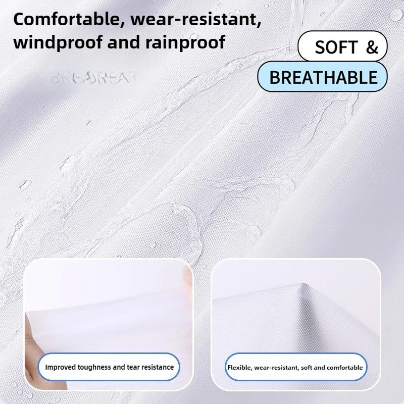 rain coat poncho EVA Rain Suit - Windproof & Waterproof Full-Coverage Raincoat - Thick Unisex Outdoor Gear for Travel/Camping