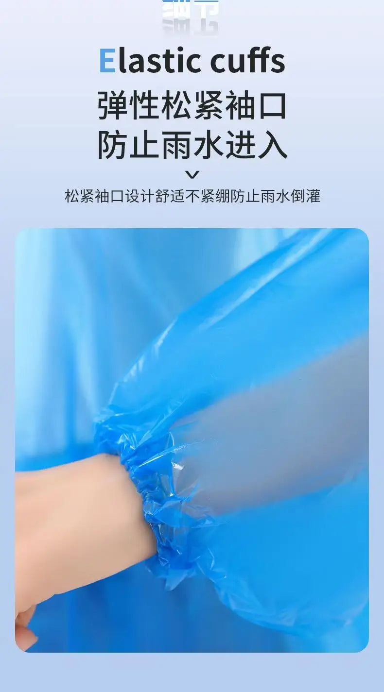 Disposable Raincoat Long Full Body Rainstorm Proof Raincoat and Rainpants for Adults