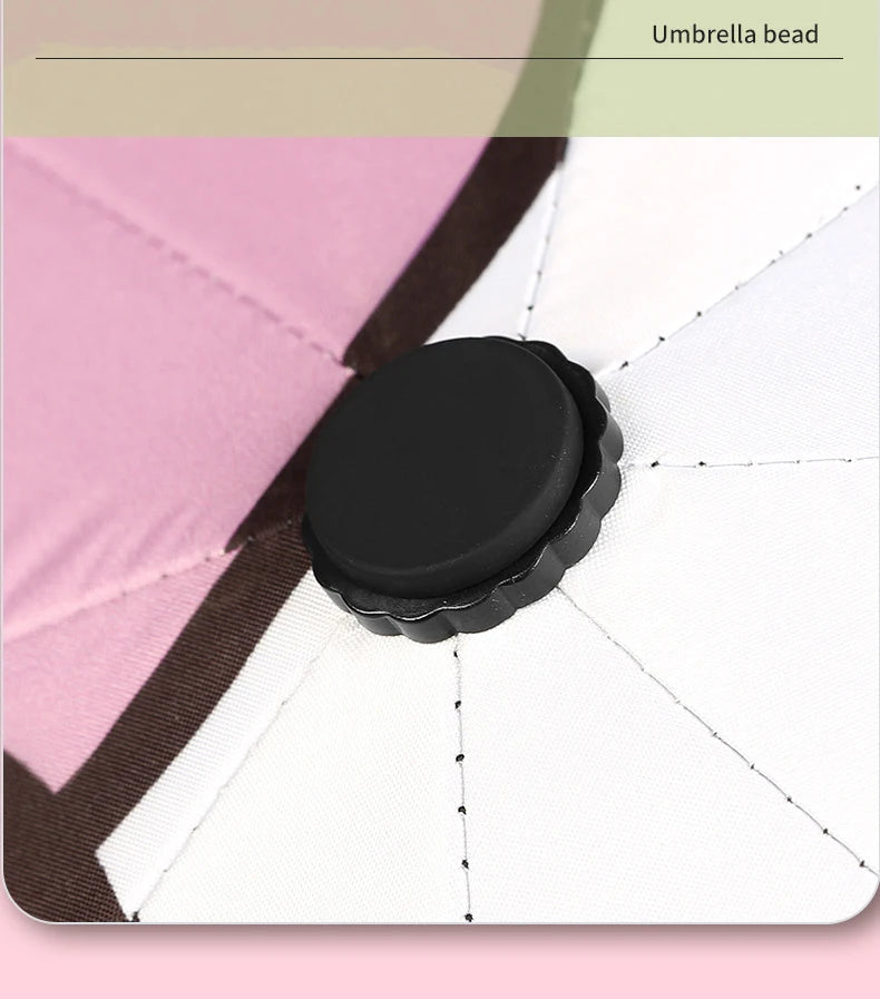 Folding Umbrella,Cute Unicorn,dinosaur,Spaceship Little Tiger,Fashion Sunscreen Umbrella,Reflective stripe design umbrella