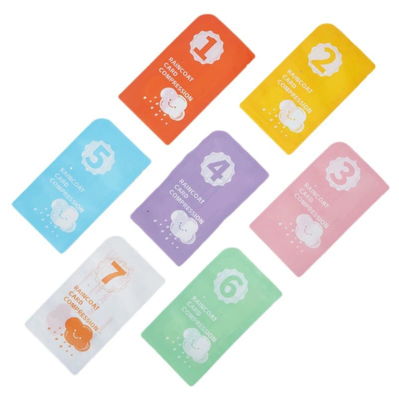 Disposable Raincoat Outdoor Full-Length Adult Pullover, Compact Portable Multi-Color Mini for Camping Hiking Emergency