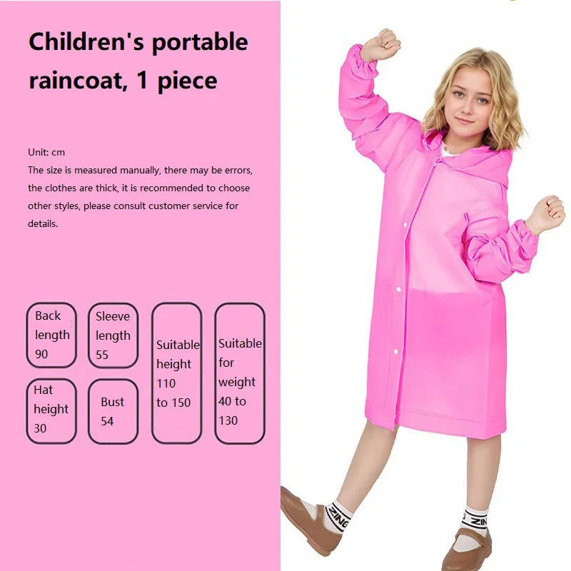Raincoat Waterproof Raincoat Waterproof Poncho Infant Rain Coat for Boy Girl's Yellow Raincoat XYJ02