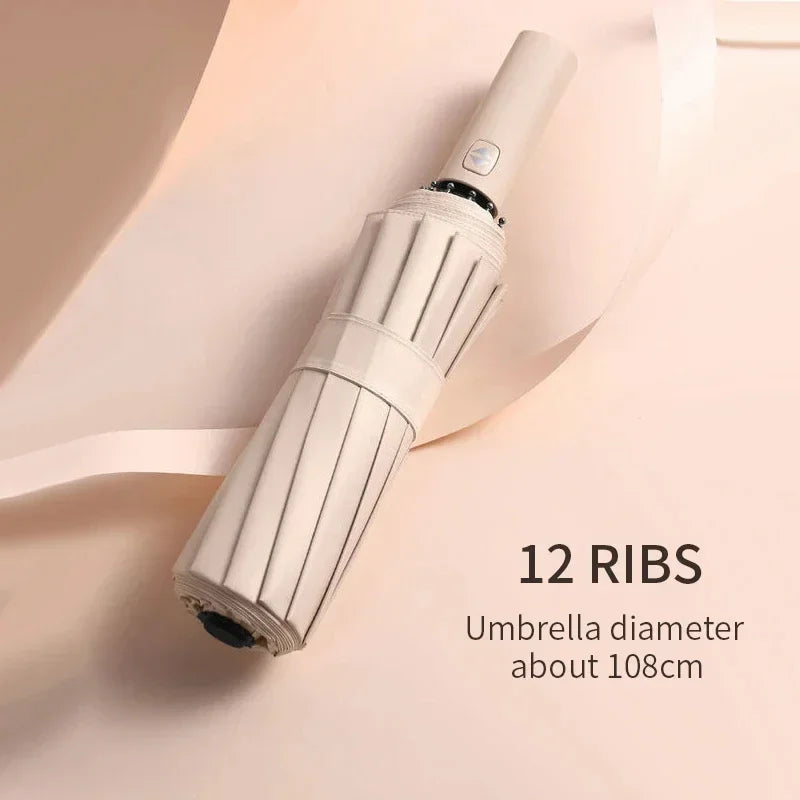 Xiaomi 24 Bone Folding Umbrella Fully Automatic Double Bone SPF 50 UV Protection Rain Resistance Strong Wind Resitance Umbrella