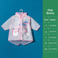 New Children's Transparent Poncho Waterproof Kindergarten Rainwear Children's Raincoat Boys And Girls Medium Length