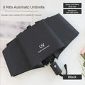 UV Black Adhesive Fully Automatic Sun Umbrella with Rain and Rain Protection, UV Protection, Sunscreen, and Three Fold Umbrella