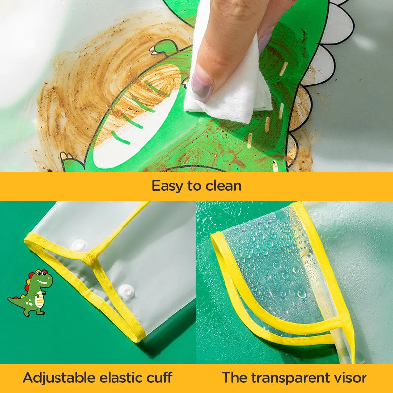 New Children's Transparent Poncho Waterproof Kindergarten Rainwear Children's Raincoat Boys And Girls Medium Length