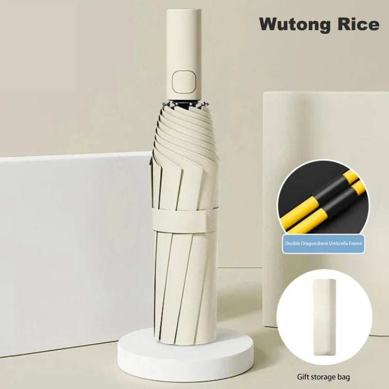 Xiaomi 24 Bone Folding Umbrella Fully Automatic Double Bone SPF 50 UV Protection Rain Resistance Strong Wind Resitance Umbrella