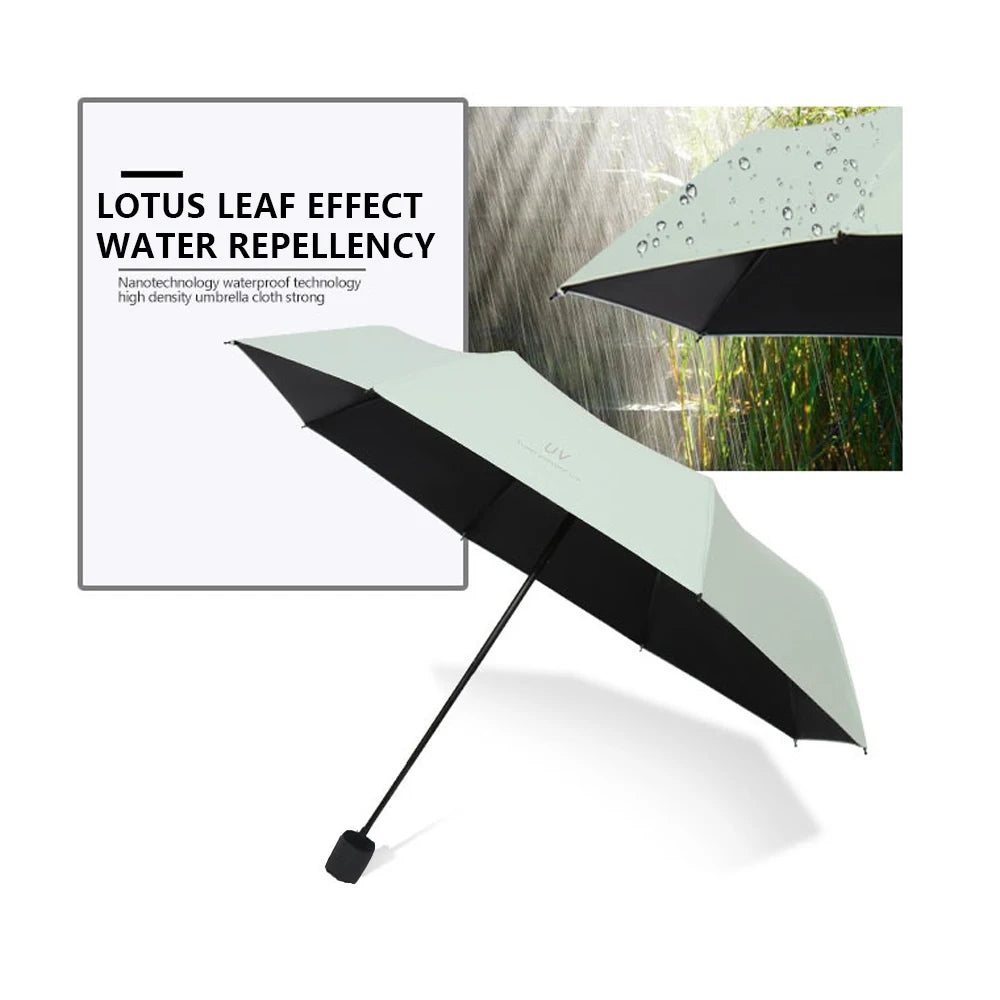 Umbrellas Sun umbrellas Cartoon rain and sunny manually folded student portable umbrellas Sunshade accessories Outdoor equipment