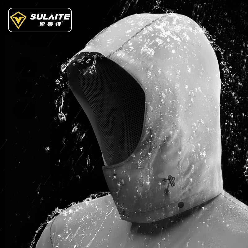 SULAITE Motorcycle Raincoat Suit Men Outdoor Waterproof Rainwear Shoes Cover Ultrathin Rain Coat Cycling Fishing Climbing Jacket