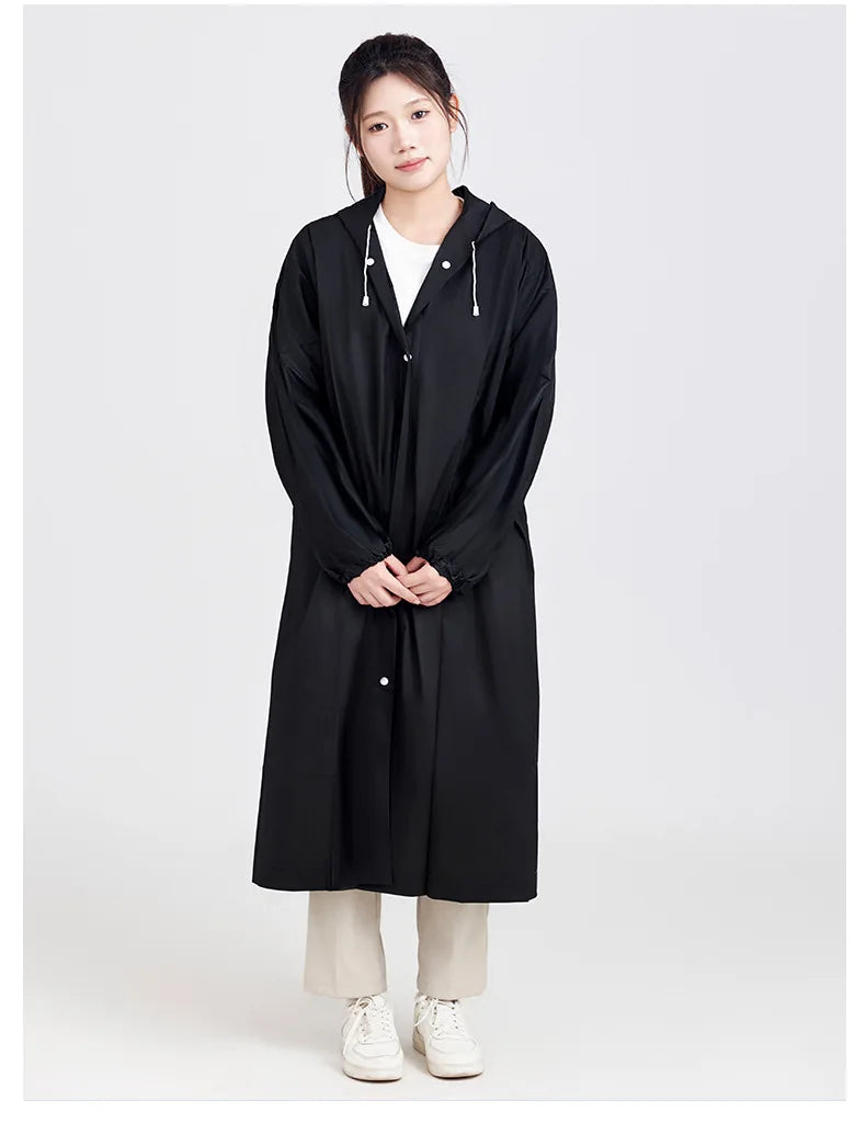 EVA Outdoor Non-Disposable Integrated Raincoat, Portable and Thickened Raincoat, Team Building, Concert and Travel