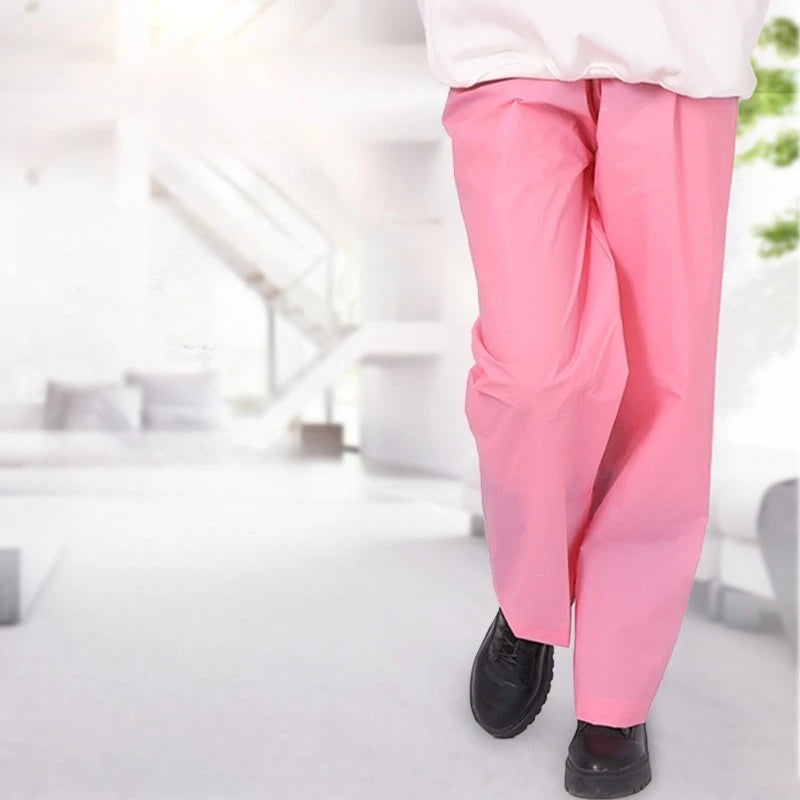 Single Rain Pants Long Thick Outdoor Portable Non-disposable Waterproof Thickening Rain Pants for Men Women Walking Drift Half