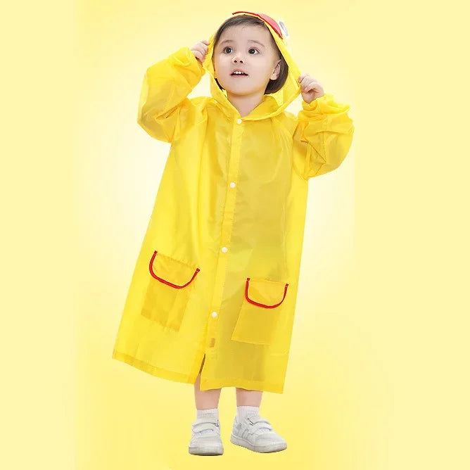 Kids Raincoat Cartoon Animal Style Outdoor Waterproof Kids Raincoat Boys Girls Rainwear Baby Raincoat Children Rain Coat