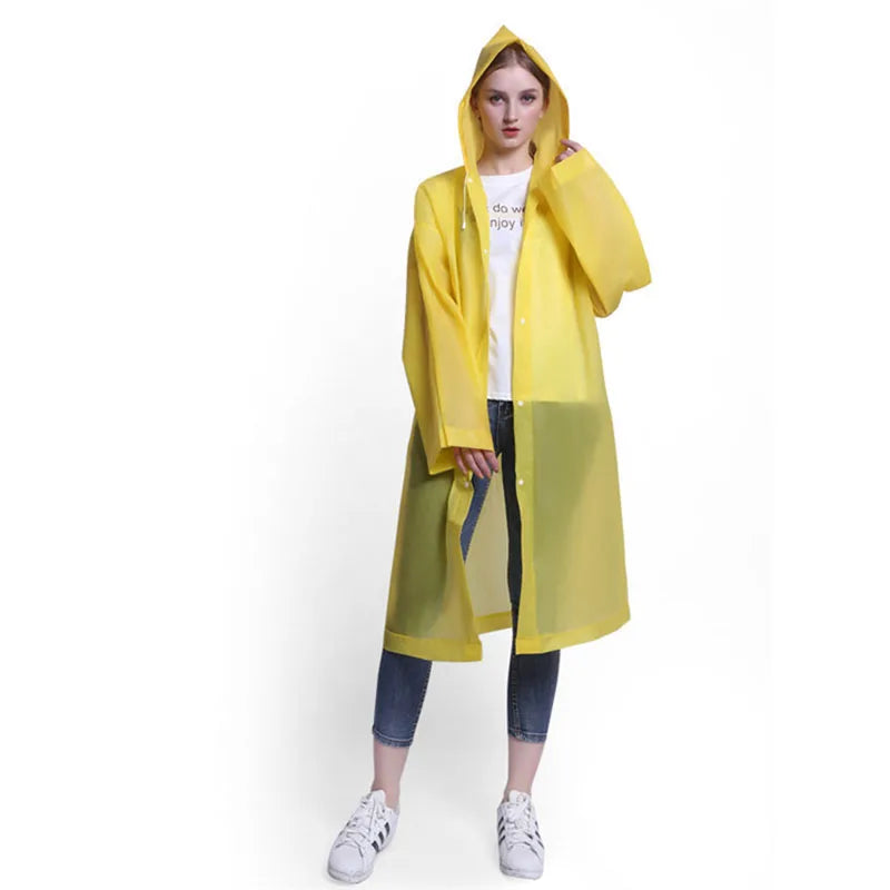 Non-Disposable Padded Adult Raincoat Outdoor Travel EVA Hiking Poncho Rain Suit Rain Waterproof Rain Gear