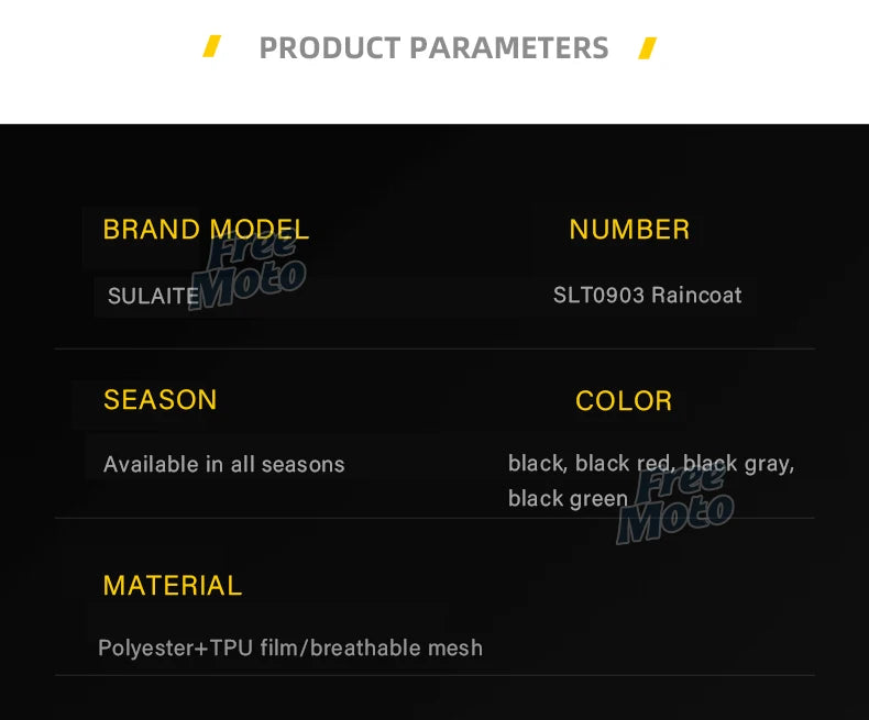 SULAITE Motorcycle Raincoat Suit Men Outdoor Waterproof Rainwear Shoes Cover Ultrathin Rain Coat Cycling Fishing Climbing Jacket